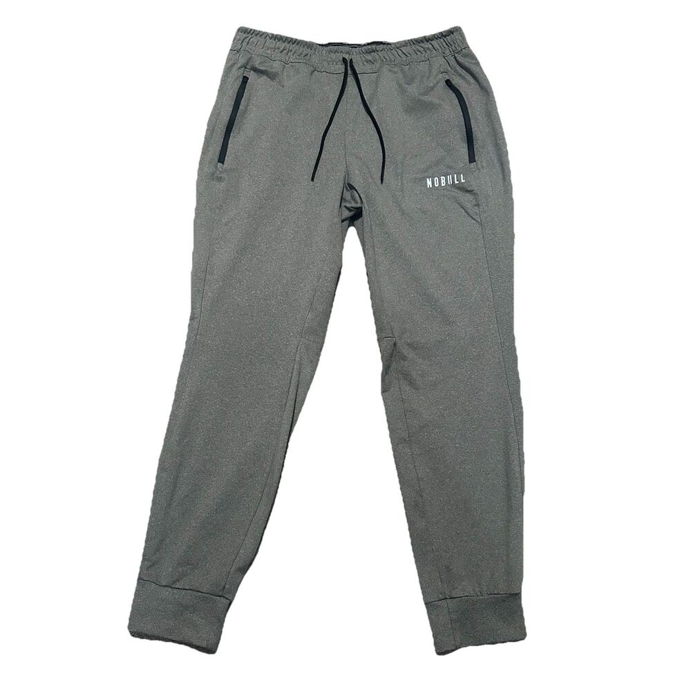 Nobull Jogger V2 Pants Mens L Performance Workout Gym Gray Stretch Casual Run